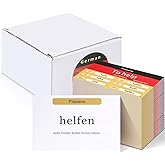 Resurhang 200 Pcs German Flashcards German Verb Conjugation Present Tense Flash Cards English for Adults Study