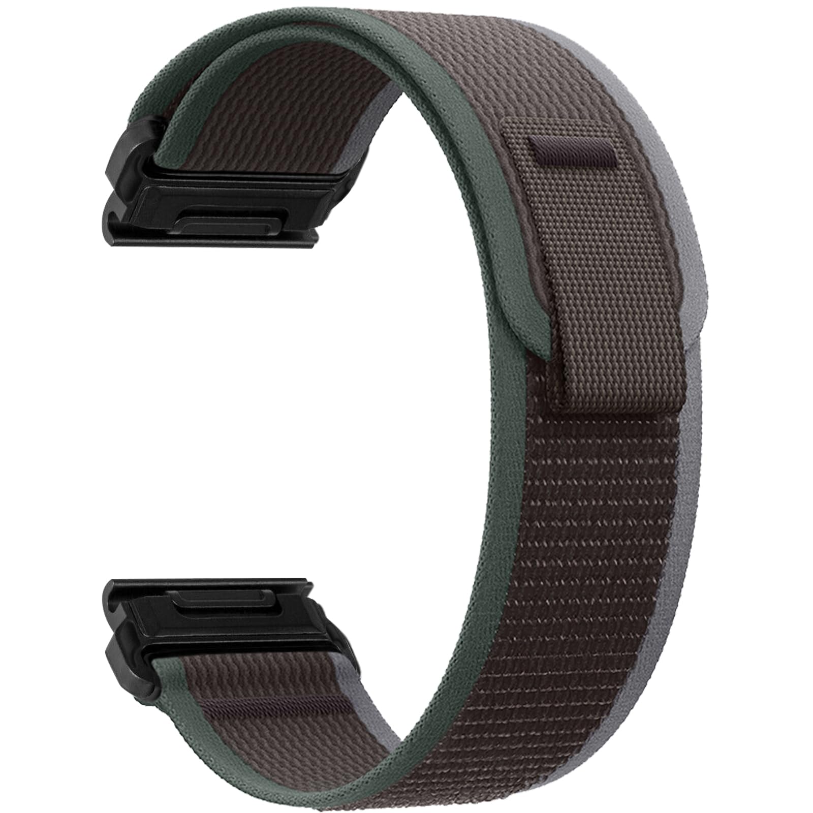 ZoRoll QuickFit 26 mm Nylon Strap for Garmin Enduro 3/Fenix 8 51mm/7X Pro Solar/7X/6X/5X/5X GPS, Sport Replacement Bracelet, Watch Band for Quatix 6X Solar/Tactix 7 Pro Edition - Blue&Black