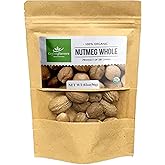 Whole Nutmeg from Ceylon, Authentic, Handpicked from Organic Farms, Natural Super food enriched with aroma & flavors for cook