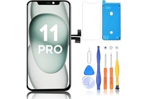 Ayake for iPhone 11 Pro Screen Replacement, 5.8-inch, LCD Display and Touch Digitizer Full Assembly with Repair Tool Kits Waterproof Tape and Screen Protector True Tone Programmable