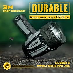 Durapower Rechargeable Spotlight Flashlight, 1000LM