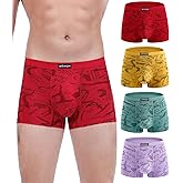 wirarpa Men's Breathable Modal Microfiber Trunks Underwear Covered Band Multipack