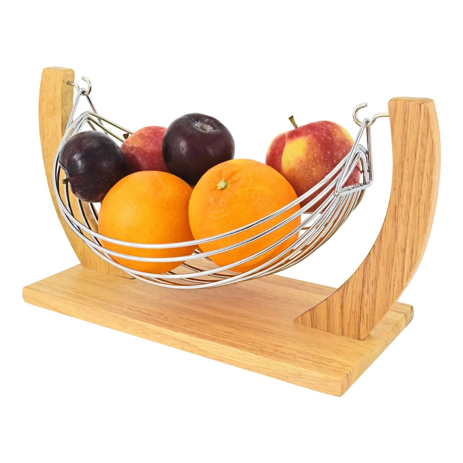 Top Home Solutions® Beautiful Decorative Chrome Wire Fruit Basket
