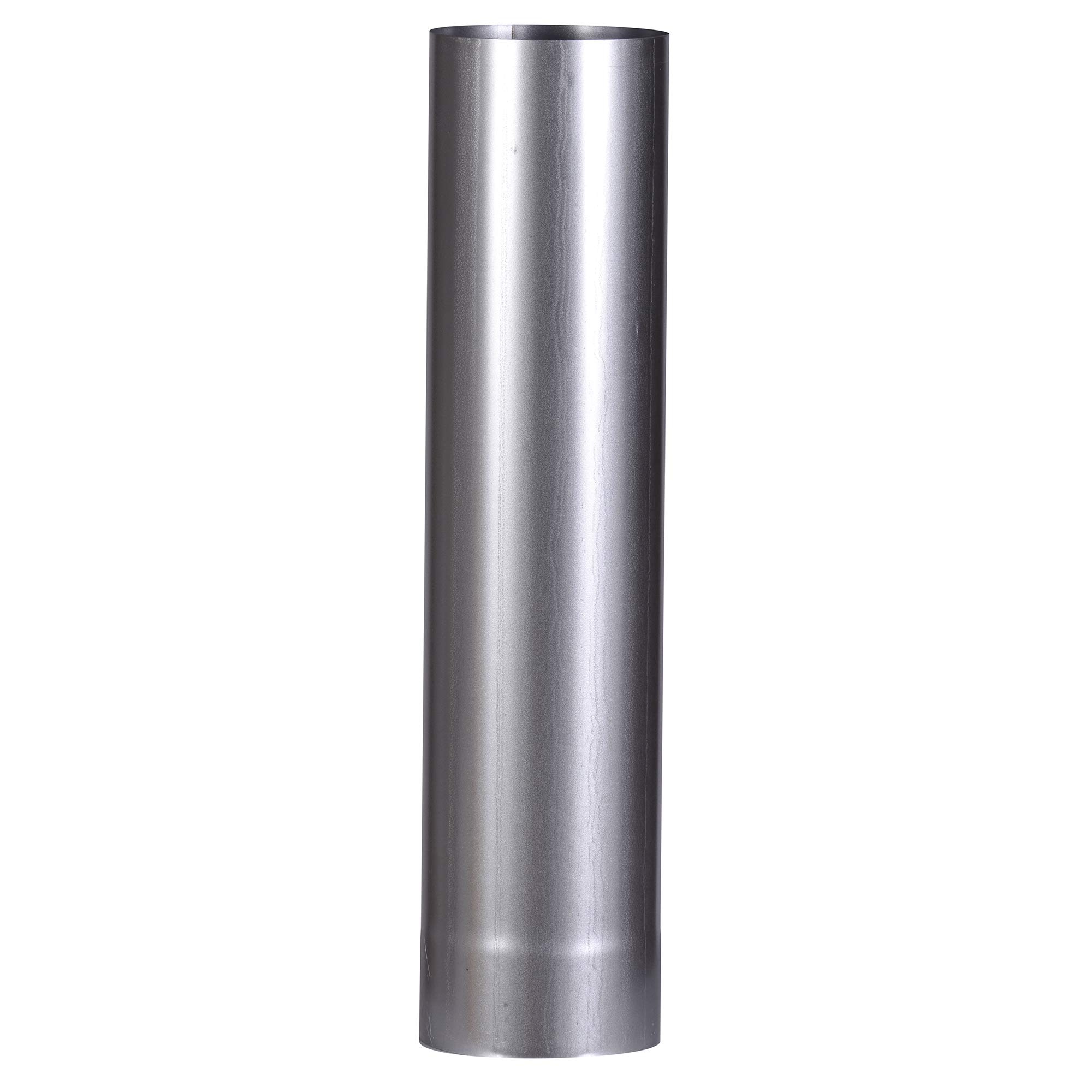FireFix A120/5 FAL 500 mm Diameter 120 mm Stove Pipes Made of Sheet Steel 0.6 mm Thick, Inner Sleeved, Laser-Welded Lengths Silver