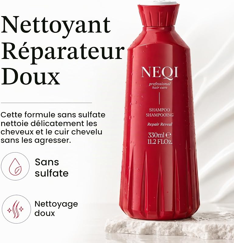 Shampoing Réparateur Cheveux Abîmés, Cheveux Colorés 330ml — photo 2 sur 8
