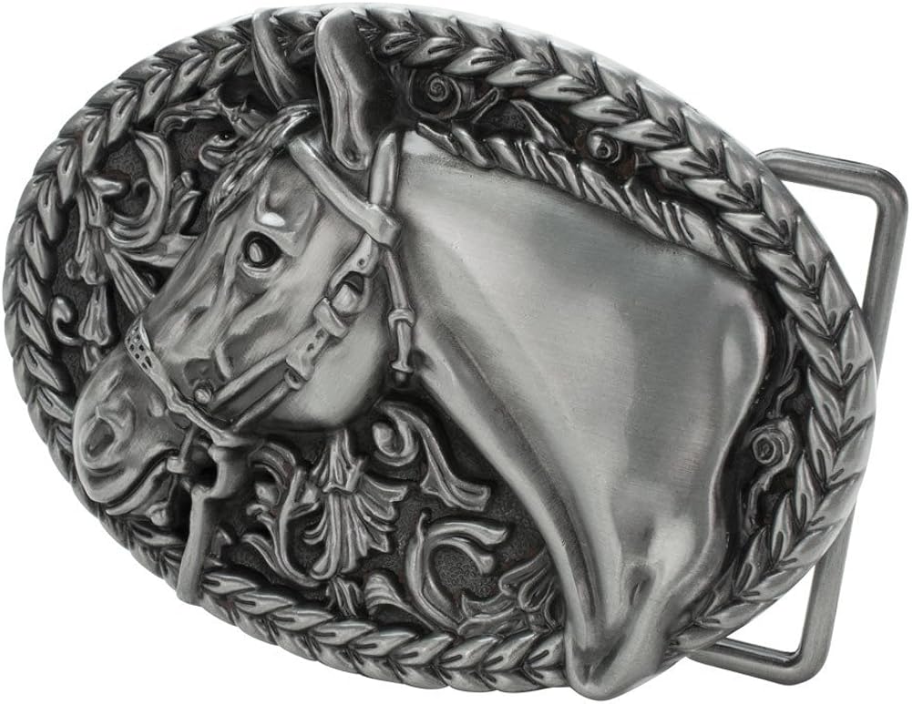 Western Horse Belt Buckle Silver Amazon.ca Clothing & Accessories
