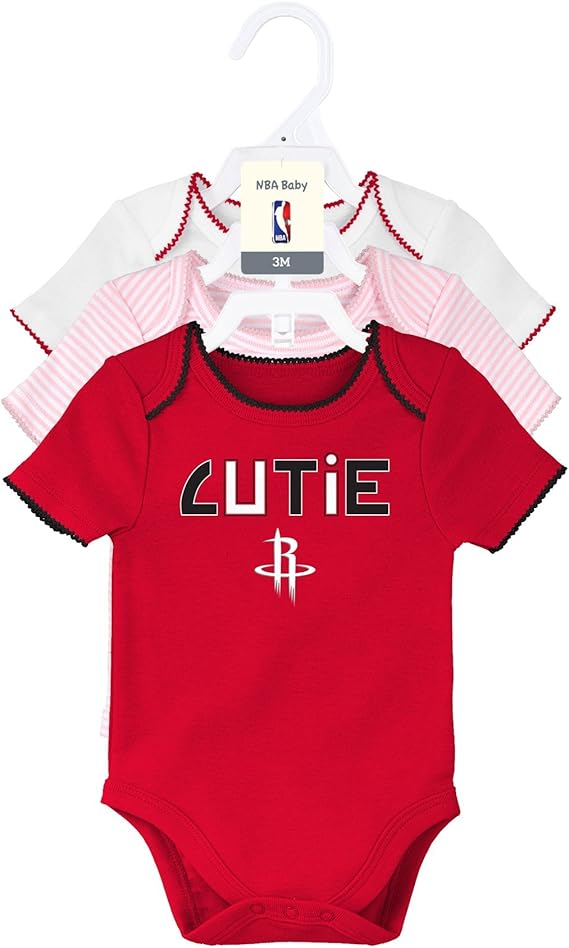NBA Houston Rockets Newborn "3Rd Quarter" 3Piece Onesie Set