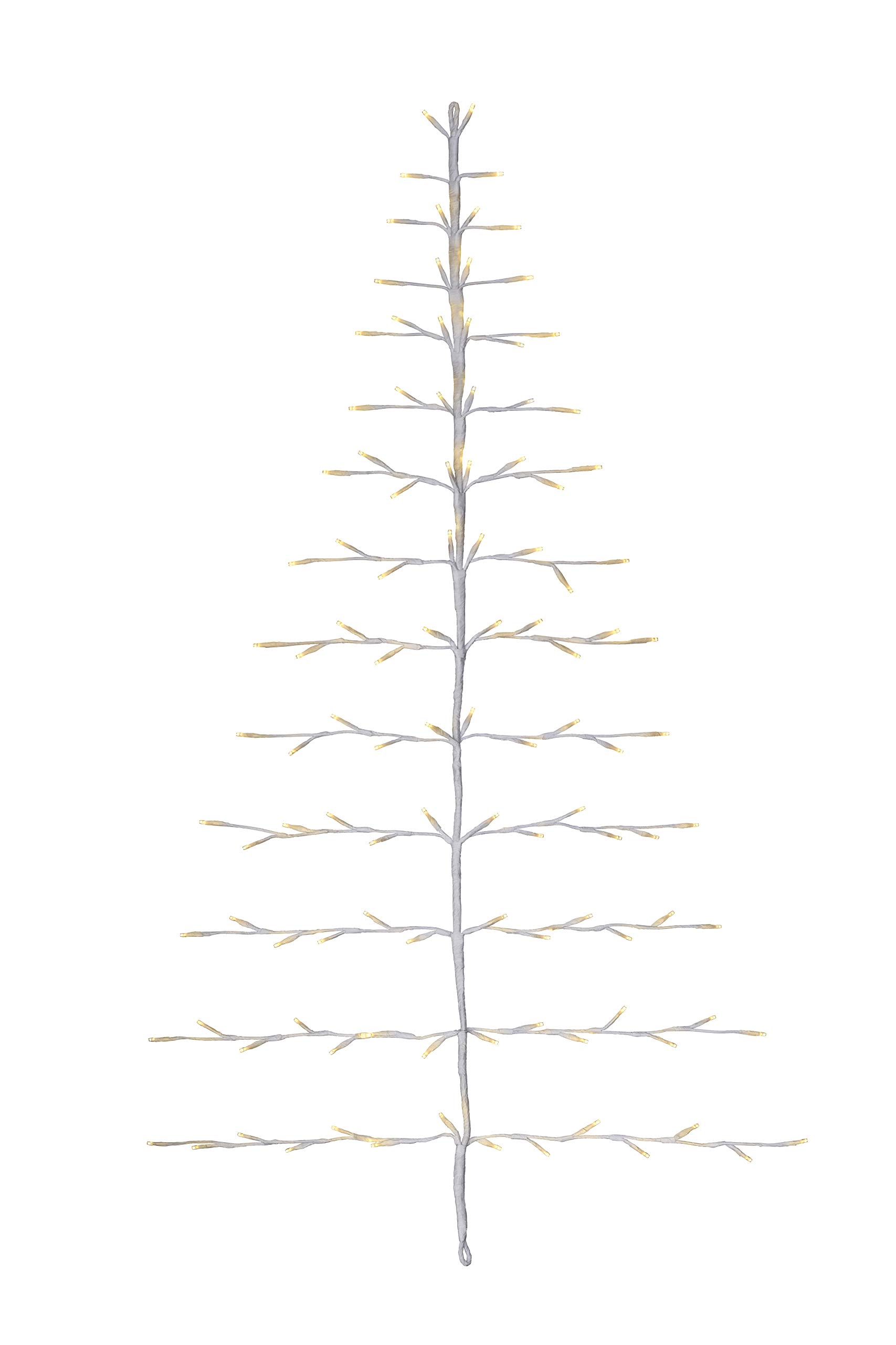 WeRChristmas Christmas Hanging Twig Tree Light Decoration, Warm White, 4 ft