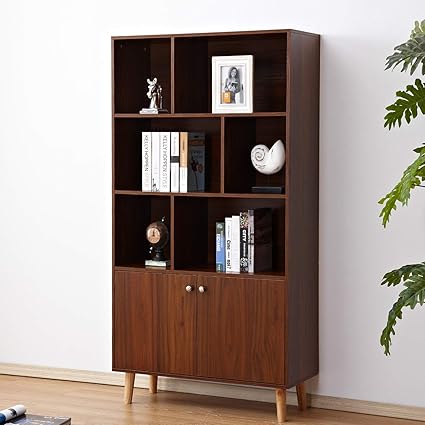 Amazon Com Soges Premuim Modern Display Storage Cabinet 67 4