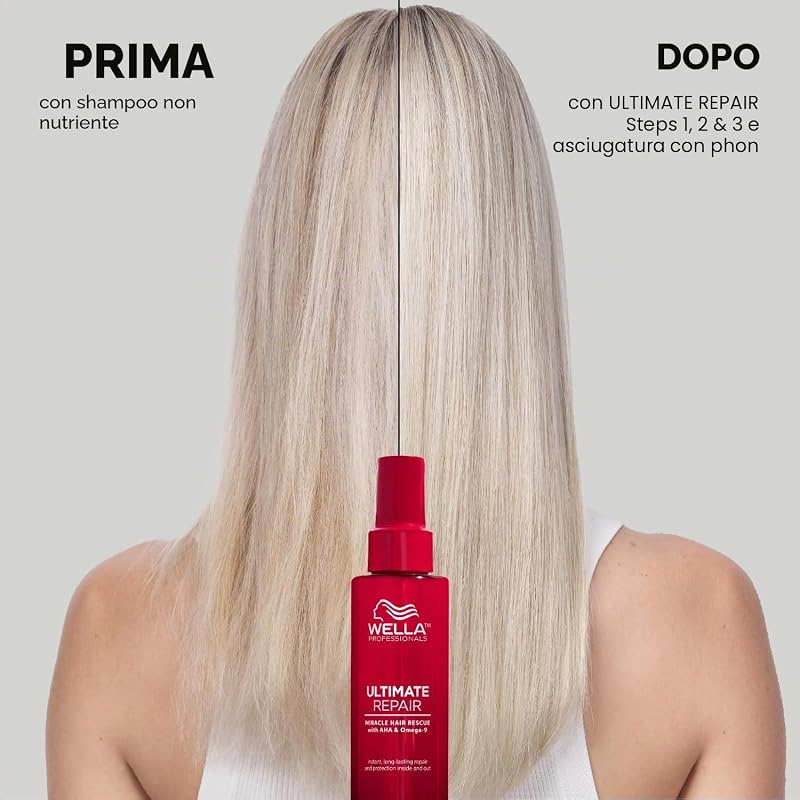 ULTIMATE REPAIR Mircale Hair Rescue. Riparazione istantanea e duratura dei capelli dall'interno e dall'esterno, 5 ml