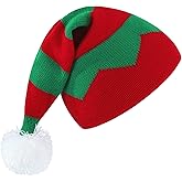 Zando Christmas Hats Adults for Women Men Santa Hat Adult Winter Santa Beanie Warm Christmas Hats Christmas Beanie Hat
