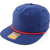 Trendy Apparel Shop UPF 50 Unstructured 5 Panel Flatbill Golf Snapback Cap