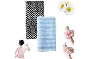 2026 Exfoliating Shower Towel for Men and Women Long Washcloth Back Body Scrubber for Smooth Skin,Travel Friendly,Quick Dryin