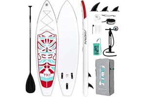 FunWater Inflatable Ultra-Light Stand Up Paddle Board for All Skill Levels with Premium SUP Paddleboard Accessories,Non-Slip Comfort Deck for Youth & Adults