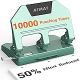AFMAT 3 Hole Punch Heavy Duty, 40-Sheet 3 Hole