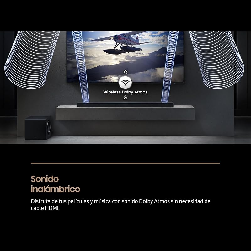 Barra de Sonido HW-QS750F/ZF Q-Symphony y Wireless Dolby Atmos