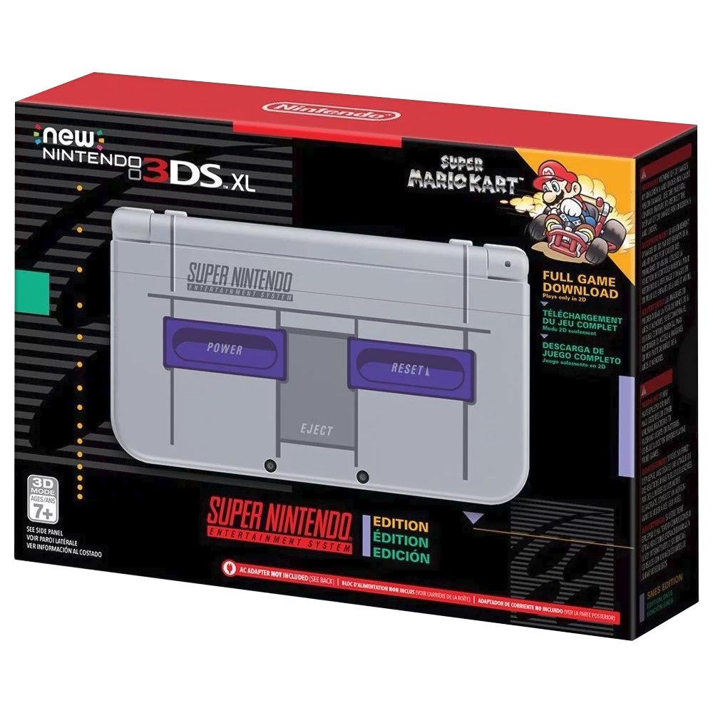 Nintendo New 3DS XL - Super NES Edition + Super Mario Kart for SNES download code