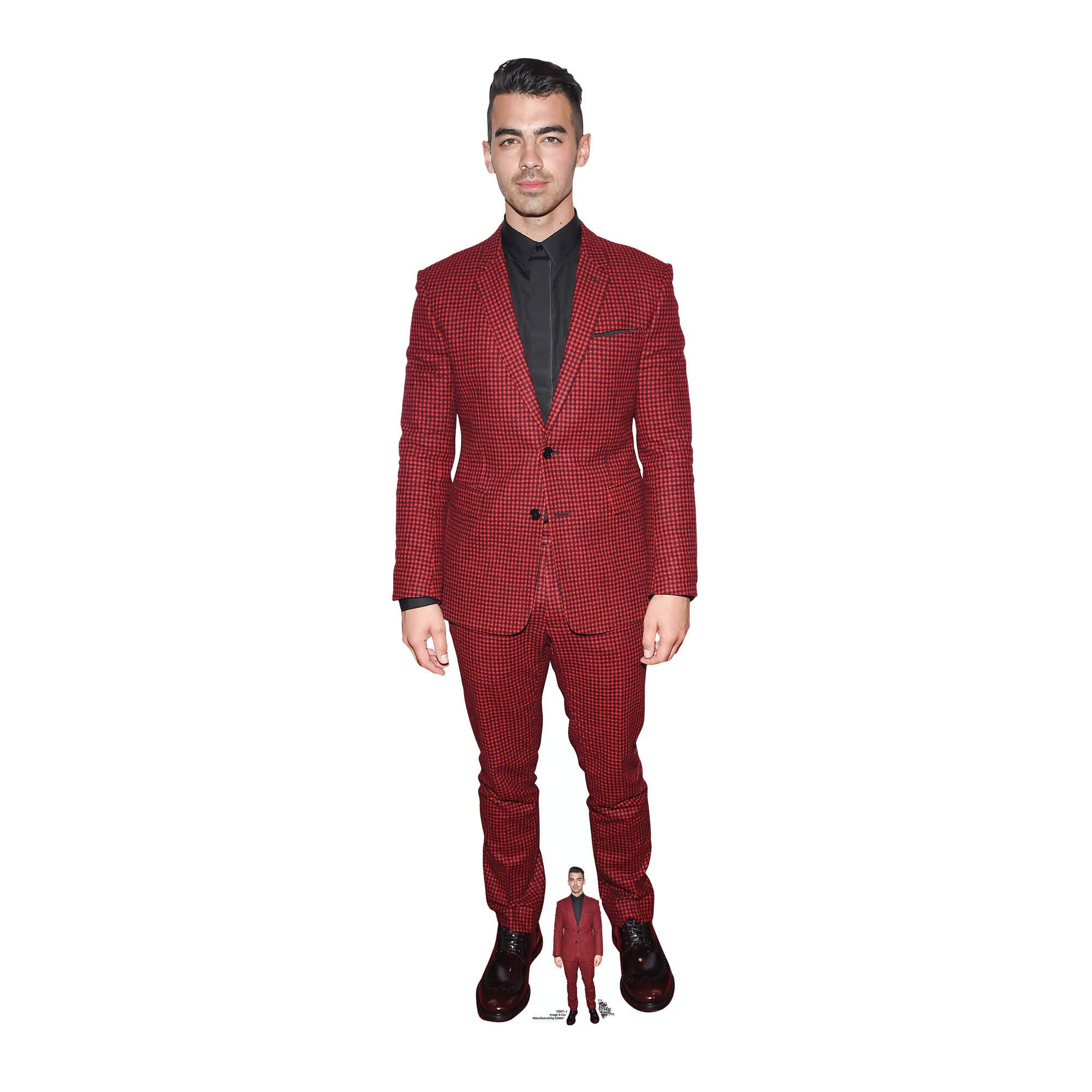 Star Cutouts CS871 Joe Jonas Lifesize Cardboard Cutout with Mini – Pop Star Party Decoration, Fan Gift & Event Display