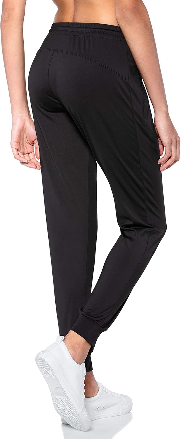 G Gradual Women's Joggers Pants with Zipper Pockets Tapered Running Sweatpants for Women Lounge, Jogging: Clothing