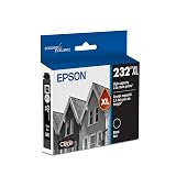 EPSON 232 Claria Ink High Capacity Black Cartridge (T232XL120-S) Works with WorkForce WF-2930 ,2950 and Expression XP-4200, 4205