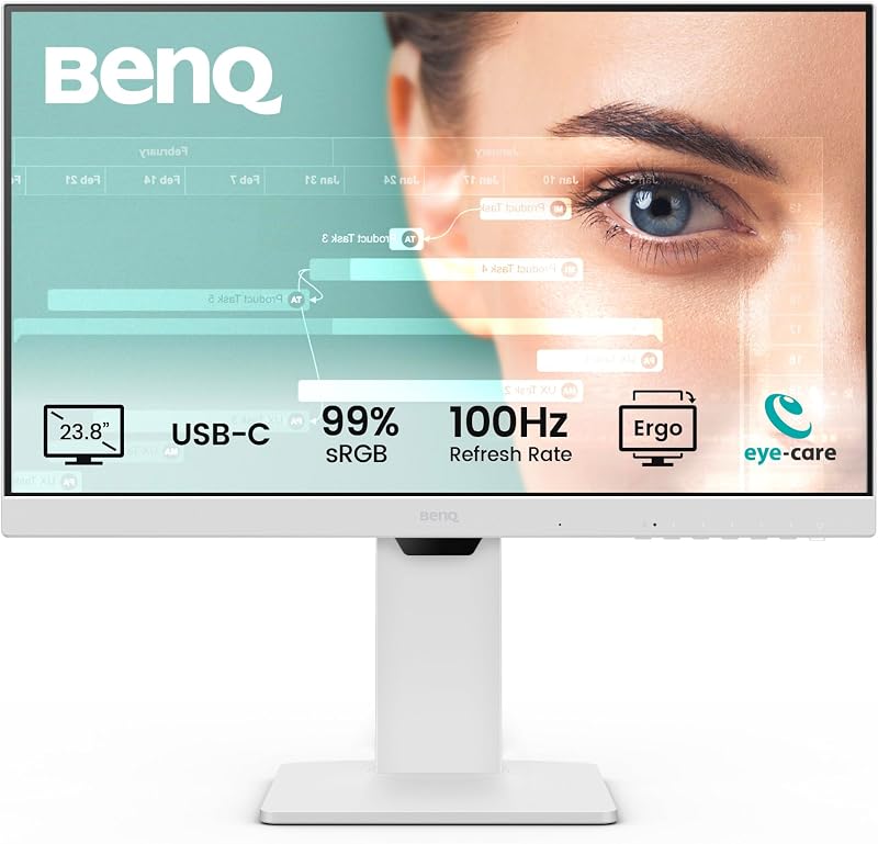 BenQ GW2486TC 24 inch IPS Monitor USB-C 65W Power Delivery FHD