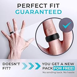 ThunderFit Silicone Wedding Rings for Men