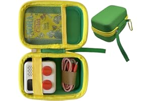 Hard Travel Case for Yoto Mini Player, Storage Case with Pouch Hold up to 20 Yoto Cards Hard-Shell Carrier Kids Protective Ho