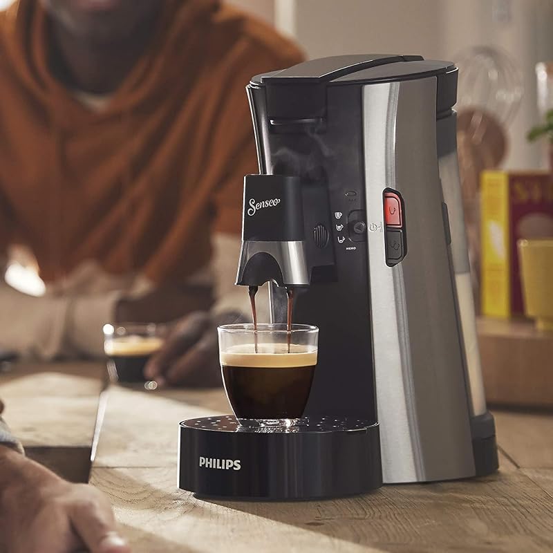 Senseo Select Kaffeepadmaschine, Silber, 3 Spezialitäten