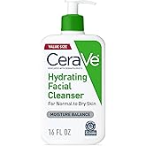 CeraVe Hydrating Cleanser with Hyaluronic Acid, Face Wash for Dry Skin,16oz | Skin Care For Men and Women, Daily Cleanser &amp; Makeup Remover with Glycerin &amp; Ceramides, National Eczema Association Certified