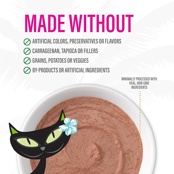 TIKI CAT LUAU VELVET MOUSSE, TUNA & MACKEREL IN BROTH, COMPLETE NUTRITION FOR BALANCED DIET, WET CAT FOOD FOR ALL LIFE STAGES, 2.8 OZ. POUCH (12 COUNT)