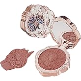 Flower Knows Little Angel Cream Blush,Muted Red Hydrating Blush for Cheeks,Buildable & Blendable Dewy Face Makeup,Soft Long-Lasting Cute Make Up for Women & Girls,0.21 Oz(01 Flaming Heart)