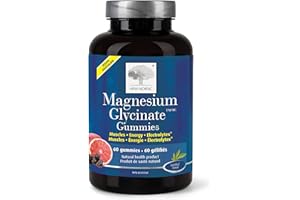 New Nordic Magnesium Glycinate 60 Gummies, 30-Day Supply - Supports Energy, Metabolism, Muscle and Heart Function - Vegan and