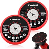 Dimsile 6" Replacement Sander Pad Compatible with Bosch Get75-6n, 2 Set | Hook and Loop Replacement Sander Pad, Multi-Hole Dust Removal Design, Compatible with RSM6044 RSM6045 RSM6046