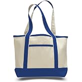 Fancy Canvas Tote Bag Small (Royal)