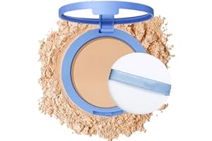 NAISSIYA Oil Control Face Pressed Powder,Matte Smooth Flawless Setting Powder Makeup,Waterproof Long Lasting Finishing Powder,Cruelty Free Lightweight Face Cosmetics,0.35Oz (#2-NATURAL BEIGE)