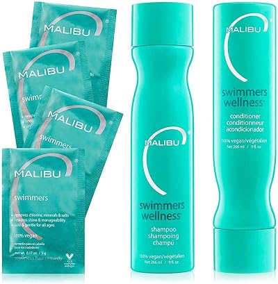 Malibu C Swimmers Wellness Treatment Kit with Shampoo - 100% Vegan