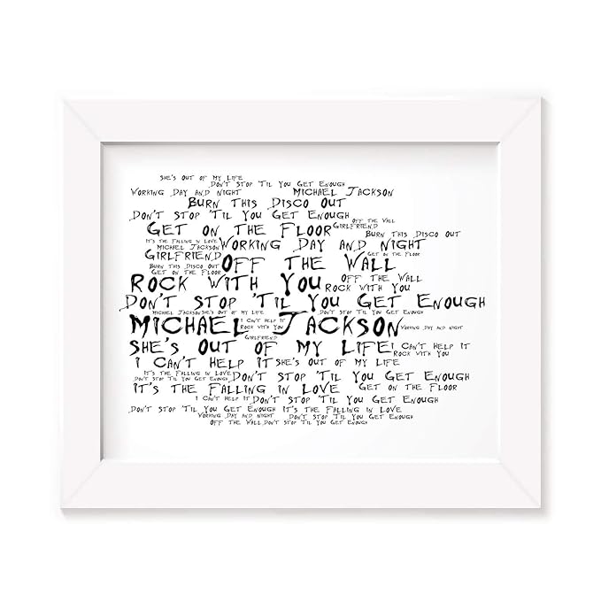 Framed Art Posters Michael Jackson Off The Wall Amazon Co Uk