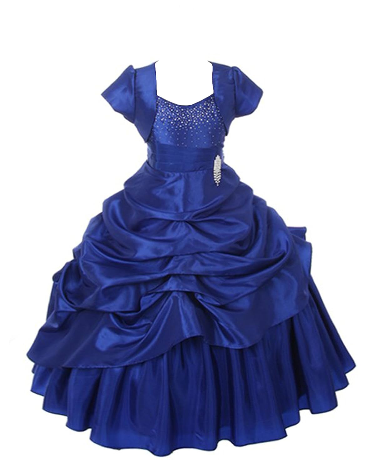 saba garments baby girl's princess look ball gown dress with coati