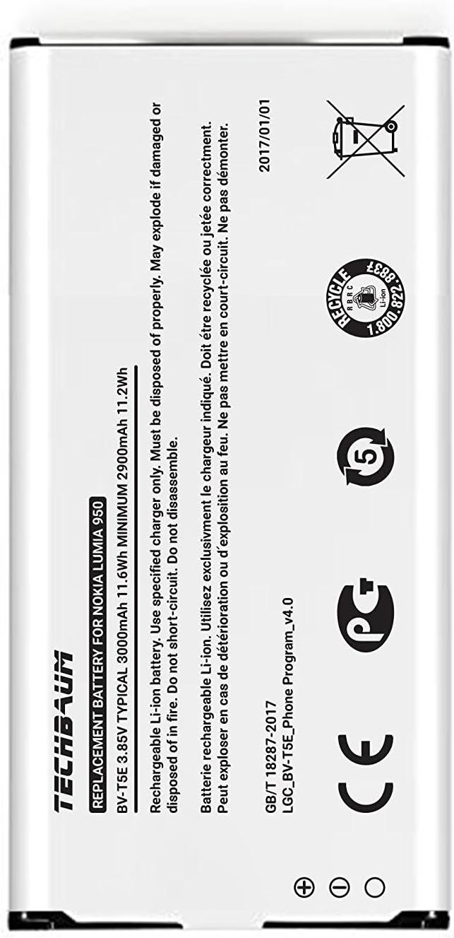 Techbaum Replacement Battery for Nokia Lumia 950