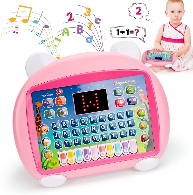 Appoft Toddler Educational Tablet for 1-4 Years Learning Toys Girls Boys
