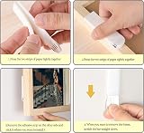 Emwel 32-Pairs 64 Strips Small Picture Hanging Strips Hook and Loop view 3