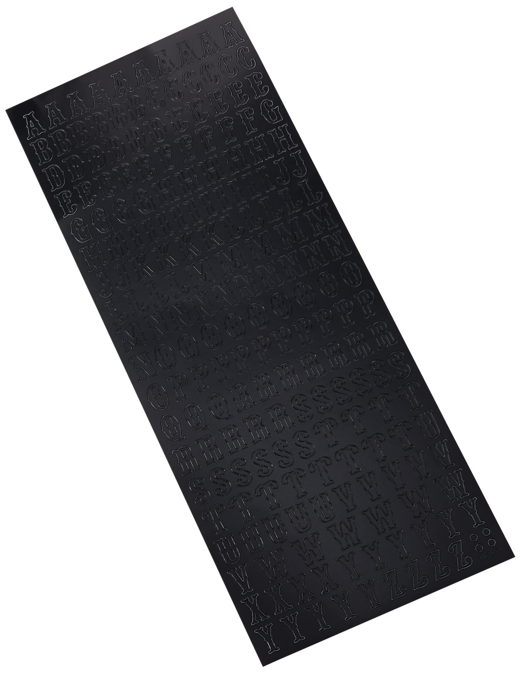 Anitas Outline Stickers, Traditonal Alphabet, Black, For Scrapbooking, Card Making, Kids Play, Homework, Art, Craft, Embelish, Decorative, Paper, Card, Glass, Metal, Plastic, Foam