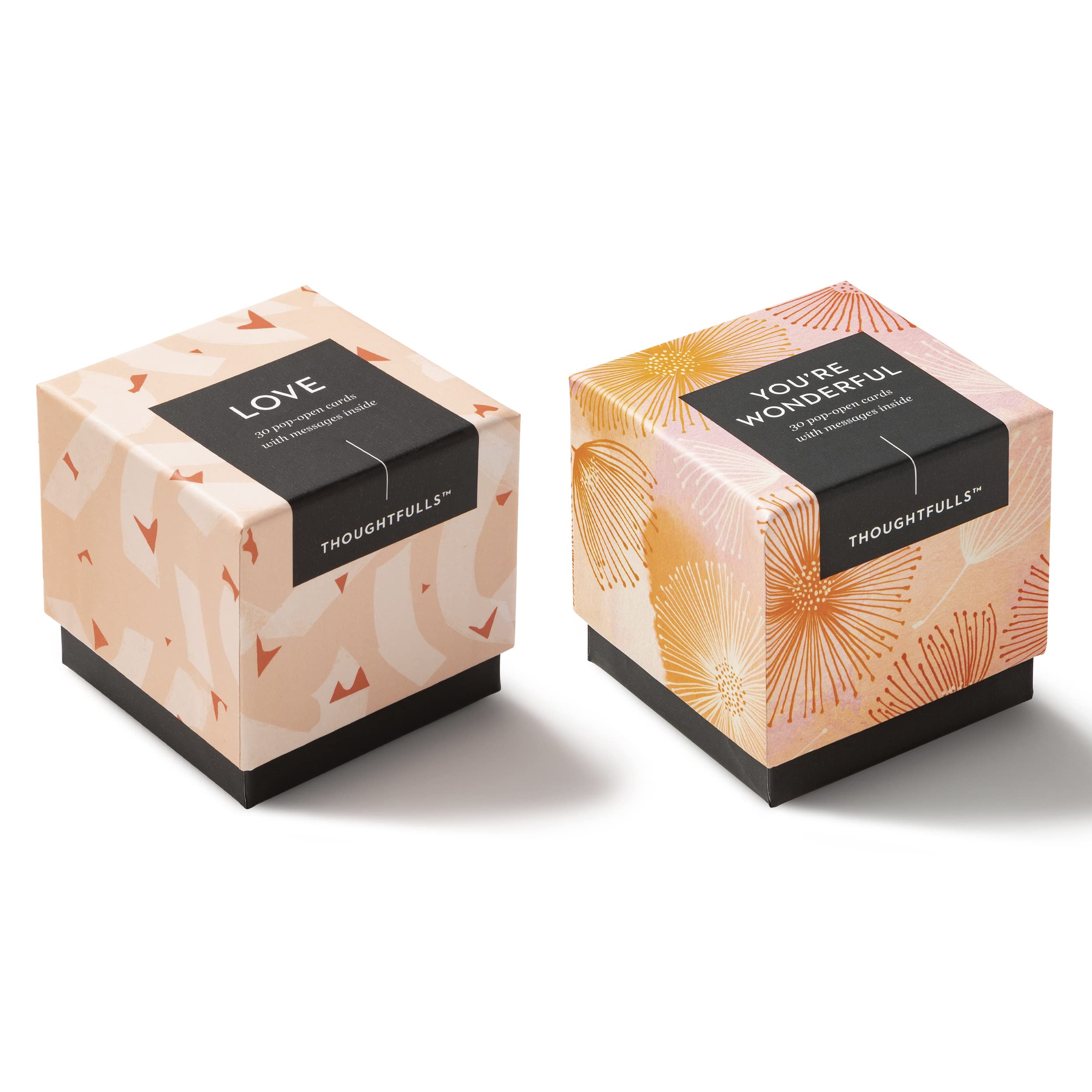 Compendium ThoughtFulls Pop-Open Cards — 2-Pack of Love and You're Wonderful — 60 Pop-Open Cards, Each with a Different Message Inside