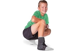 BraceAbility Lace Up Kids Ankle Brace - Pediatric Figure 8 Sprained Foot Support Wrap for Active Youth, Children in Sports, Basketball Protection, Gymnastics, Soccer, and Volleyball (XS)