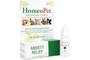 HomeoPet Anxiety Relief Medicine for Pets, Natural Anxiety Relief for Dogs and Cats, Cat and Dog Calming Medicine, 15 Milliliters