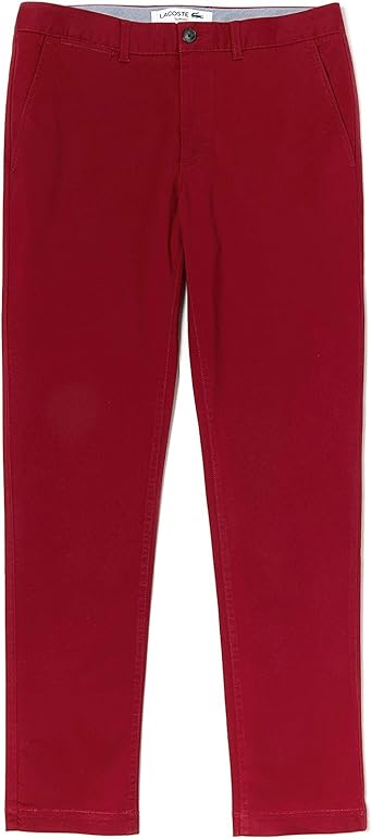 red lacoste trousers