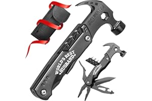 WILLUCK Valentines Day Him Gifts for Husband- Fathers Day Husband Gifts for Him, Husband Birthday Gift - Husband Gifts from Wife, Anniversary Christmas Ideal Gifts for Men Him - 15 in 1 Multitool Hammer