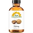 Sun Essential Oils 4oz - Nutmeg Essential Oil - 4 Fluid Ounces - Nutmeg Oil - Aromatherapy Oils
