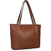 befen Genuine Leather Laptop Tote Bag for Women, Womens 15 Inch Computer Bags Work Totes Purse Shoulder Purses Handbags