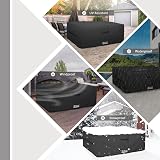 Dokon Square Garden Furniture Cover 90x90x90cm Waterproof Oxford Black view 7